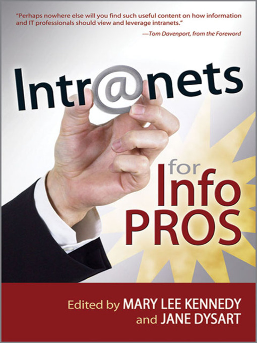 Title details for Intranets for Info Pros by Mary Lee Kennedy - Available